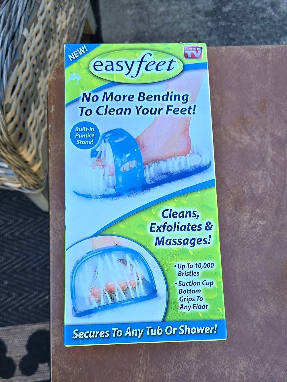 easyfeet Foot Spa Exfoliating Shower Tool NWT